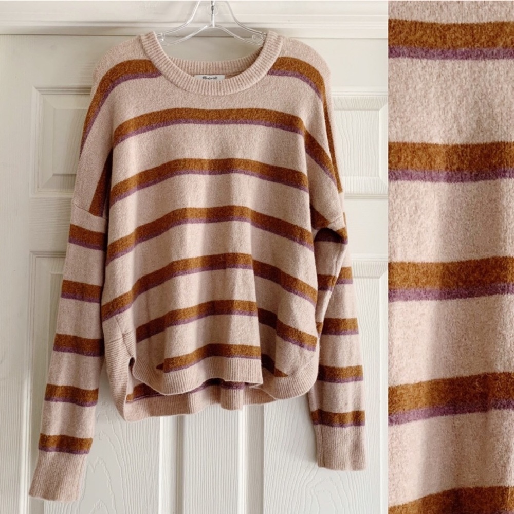 Madewell striped sweater. Boxy oversized fit.